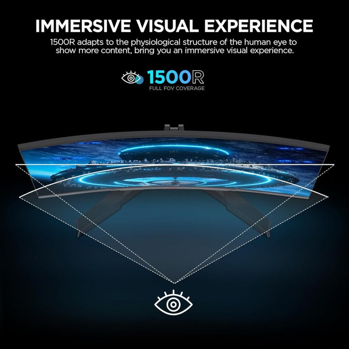 KOORUI 27 Inch Curved Gaming Monitor 180Hz FHD VA 1ms 1500R – 27E6CA - Fragrance London