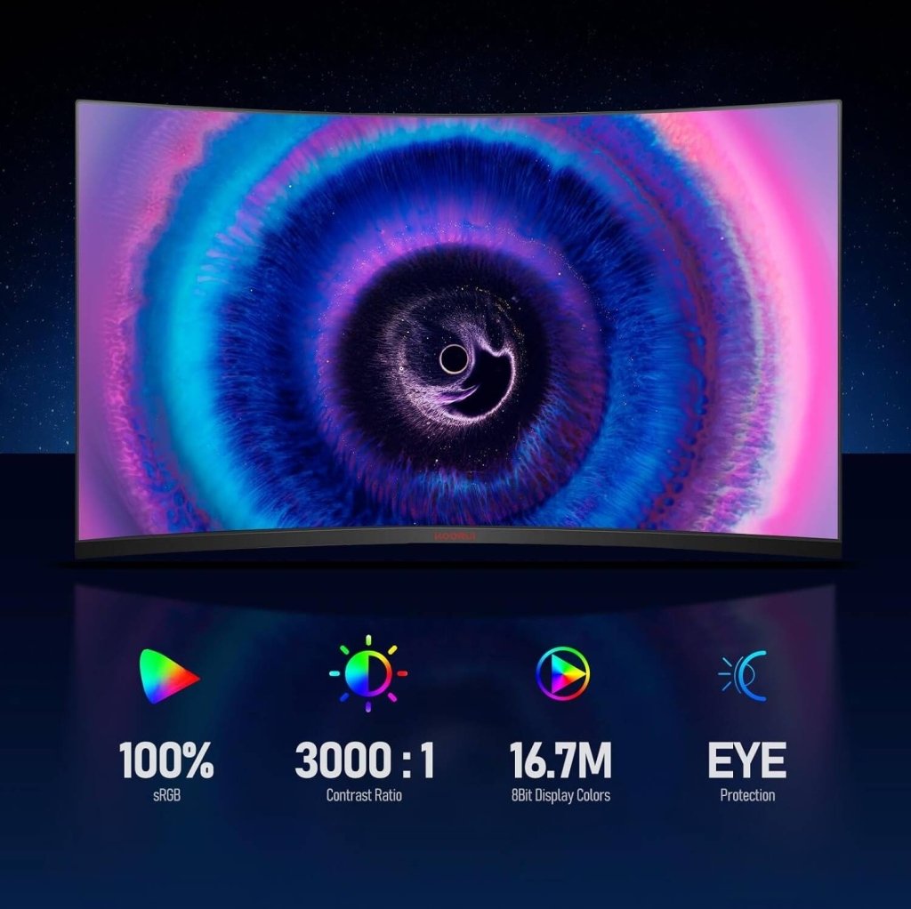 KOORUI 32" Curved Gaming Monitor QHD 170Hz VA 1500R – 32E6QC - Fragrance London