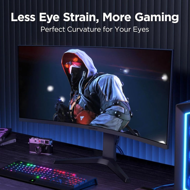 KOORUI 34" UltraWide Curved Gaming Monitor WQHD 165Hz – 34E6UC - Fragrance London