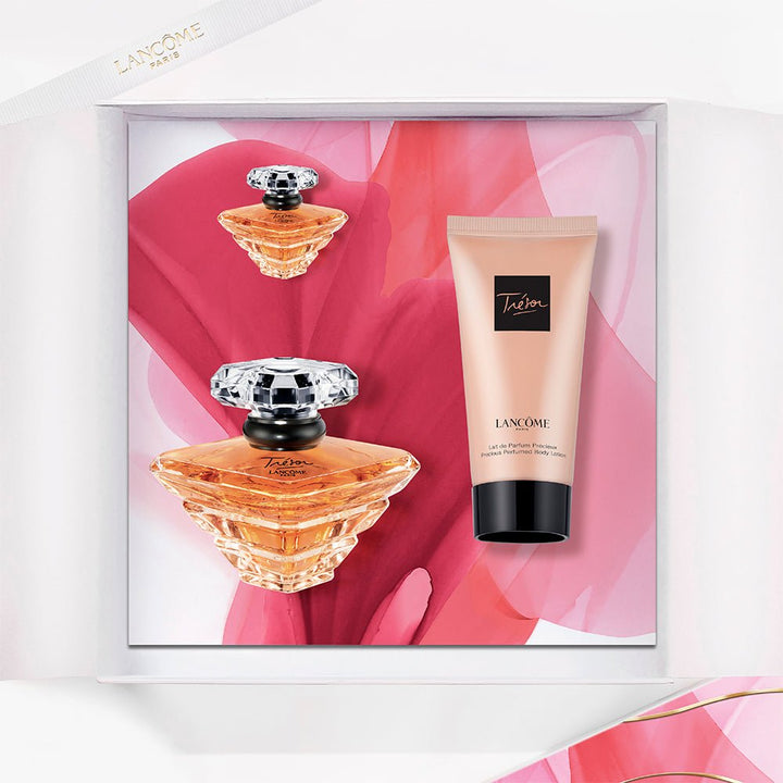 Lancome Tresor Gift Set (Eau De Parfum Spray 30ml + Body Lotion 50ml + Mini 7.5ml) - Fragrance London