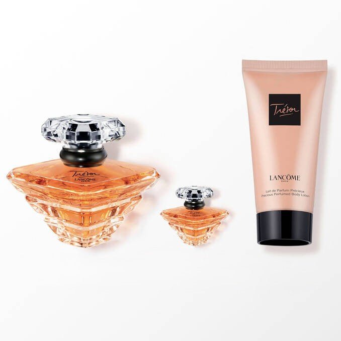 Lancome Tresor Gift Set (Eau De Parfum Spray 30ml + Body Lotion 50ml + Mini 7.5ml) - Fragrance London