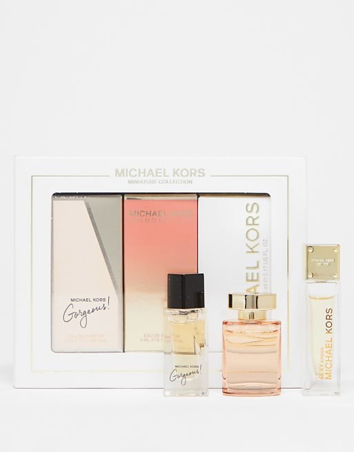 Michael Kors Mini Gift Set (2 x Eau De Parfum Spray 5ml + 1 x Eau De Parfum Spray 4ml) - Fragrance London