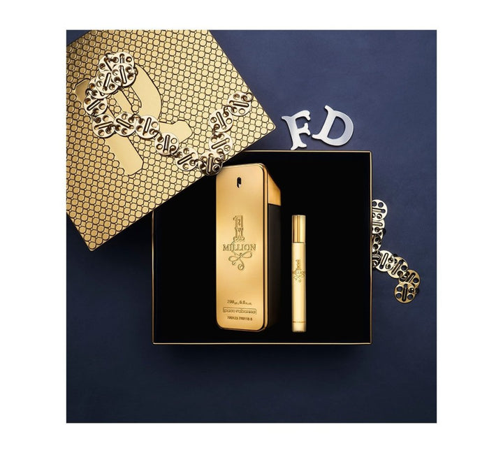 Paco Rabanne 1 Million Gift Set (Eau De Toilette 200ml + Eau De Toilette 10ml) - Fragrance London
