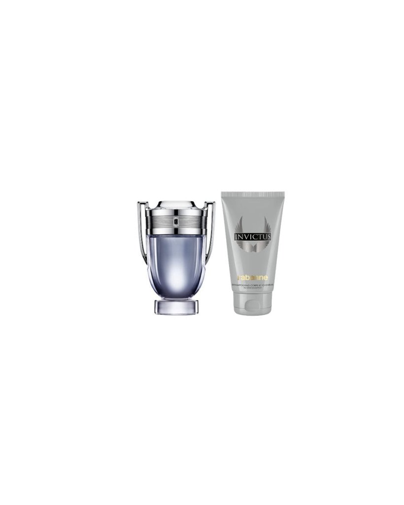 Paco Rabanne Invictus Gift Set (Eau De Toilette 100ml + Shower Gel 100ml) - Fragrance London