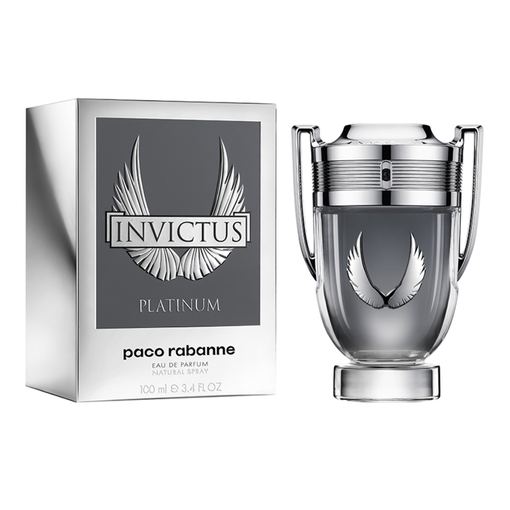 Paco Rabanne Invictus Platinum Eau De Parfum Spray 100ml - Fragrance London