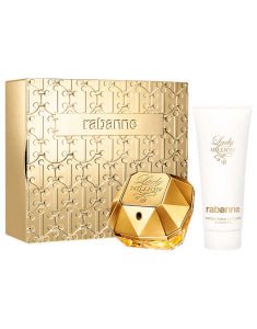 Paco Rabanne Lady Million Gift Set (Eau De Parfum Spray 80ml + Body Lotion 100ml) - Fragrance London