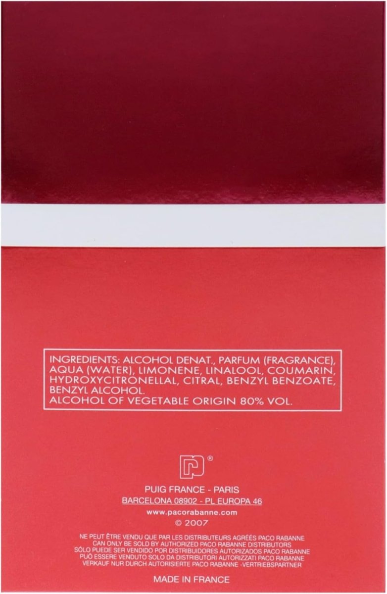 Paco Rabanne Ultrared Man Eau De Toilette Spray 100ml - Fragrance London