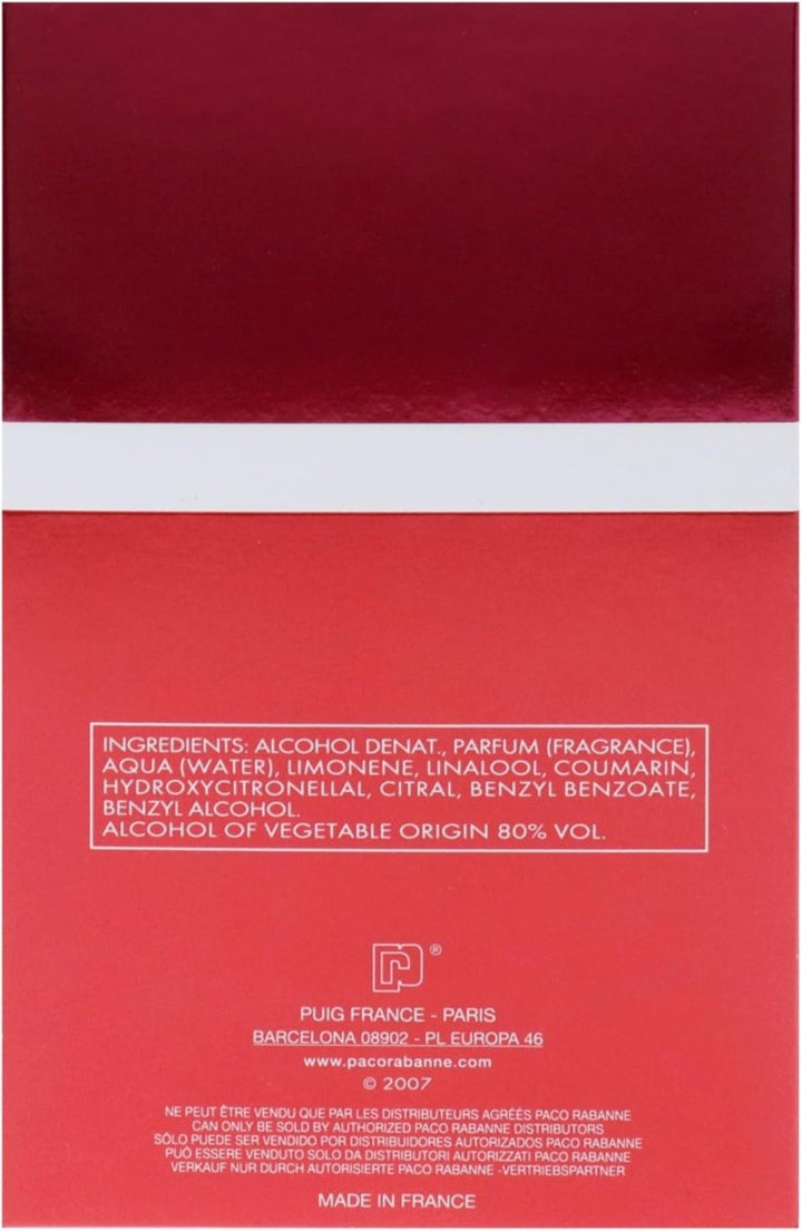 Paco Rabanne Ultrared Man Eau De Toilette Spray 100ml - Fragrance London