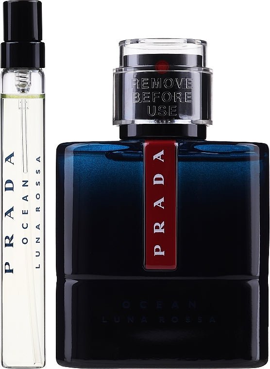 Prada Luna Rossa Ocean Gift Set (Eau De Parfum 100ml + Eau De Parfum 10ml) - Fragrance London