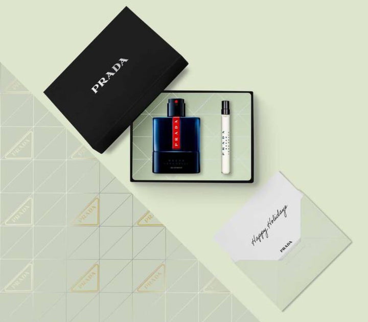 Prada Luna Rossa Ocean Gift Set (Eau De Parfum 100ml + Eau De Parfum 10ml) - Fragrance London