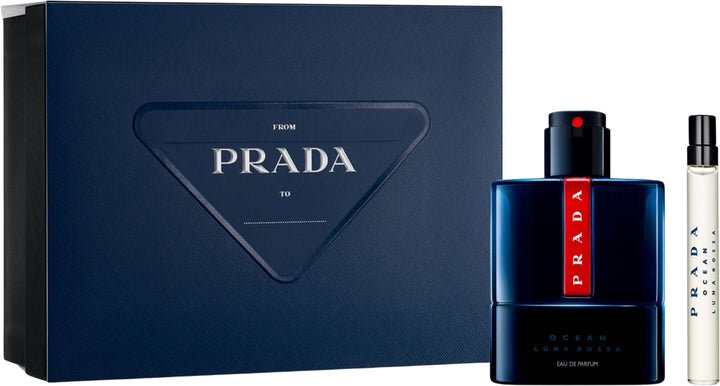 Prada Luna Rossa Ocean Gift Set (Eau De Parfum 100ml + Eau De Parfum 10ml) - Fragrance London
