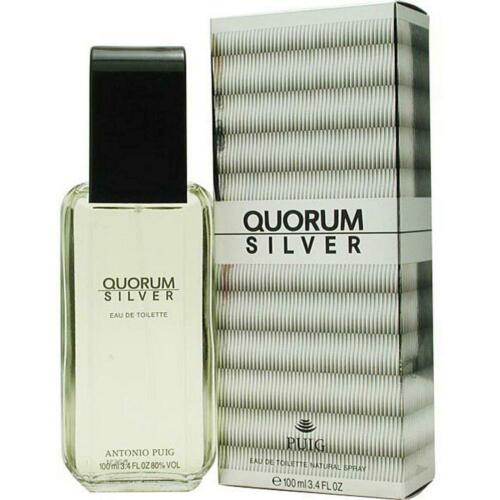 Puig Quorum Silver Eau De Toilette Spray 100ml - Fragrance London