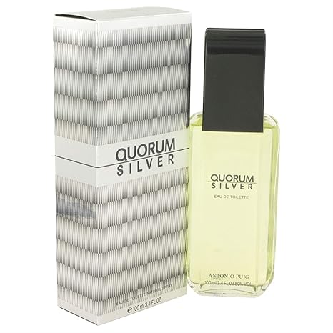 Puig Quorum Silver Eau De Toilette Spray 100ml - Fragrance London