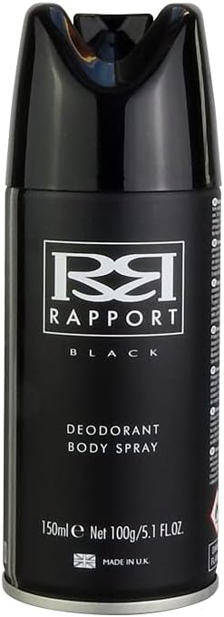 Rapport Black Deodorant Body Spray 150ml - Fragrance London
