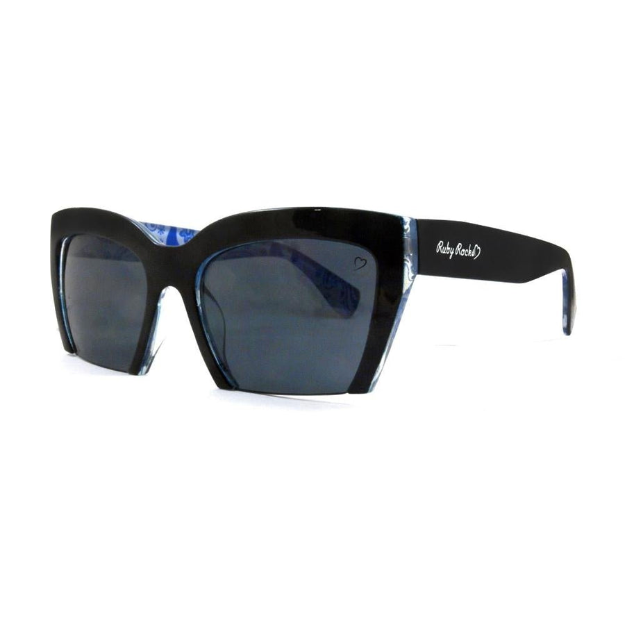 Ruby Rocks BERMUDA Sunglasses Black with Blue RR32 - 2 - Fragrance London