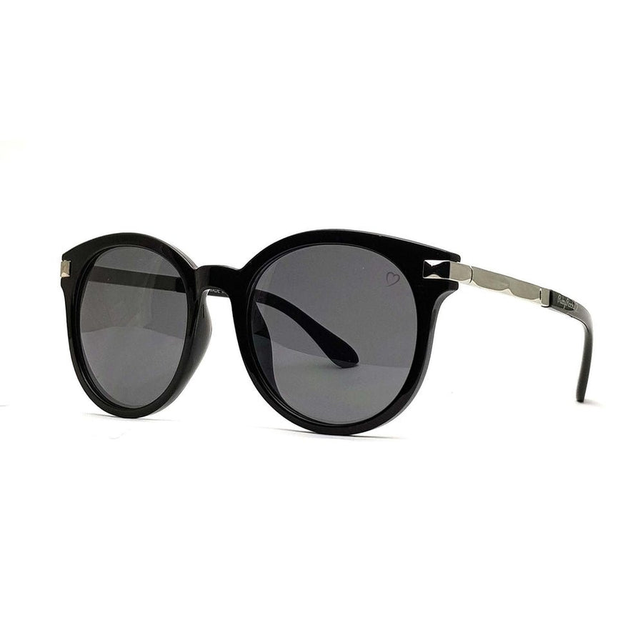 Ruby Rocks 'Chloe Tegan' Round Sunglasses In Black - Fragrance London