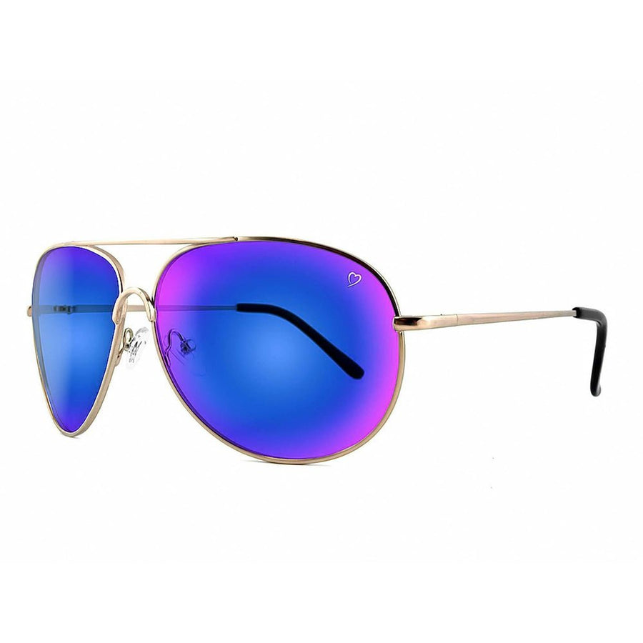 Ruby Rocks Classic 'Casablanca' Aviator Sunglasses in shiny Gold - Fragrance London