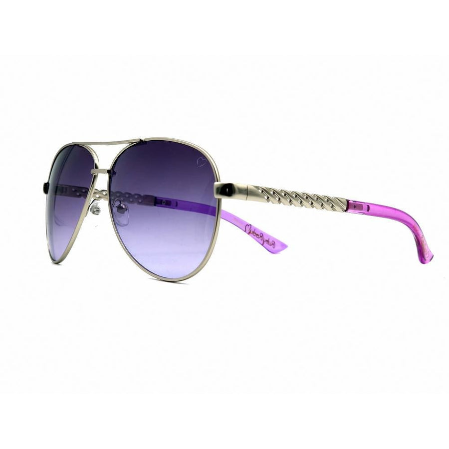 Ruby Rocks DOMINICA Sunglasses in silver with purple tips RR23 - 4 - Fragrance London