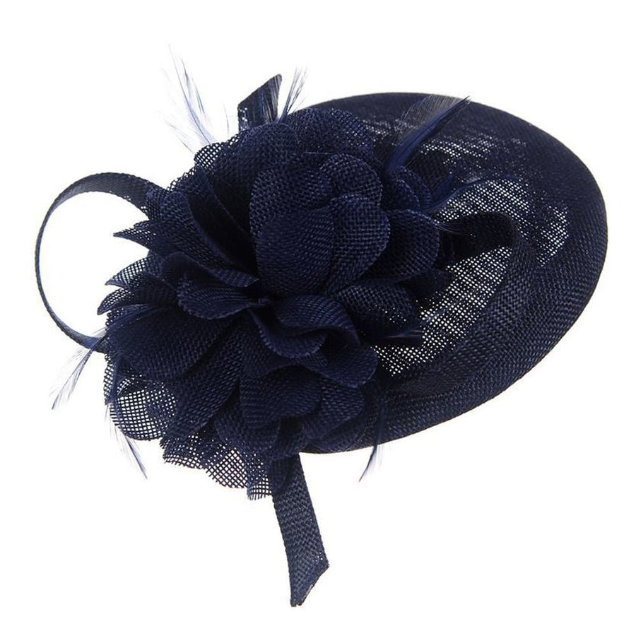 Ruby Rocks Jolan Fascinator - Navy - Fragrance London