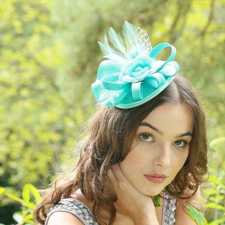 Ruby Rocks Judeen Fascinator - Mint - Fragrance London
