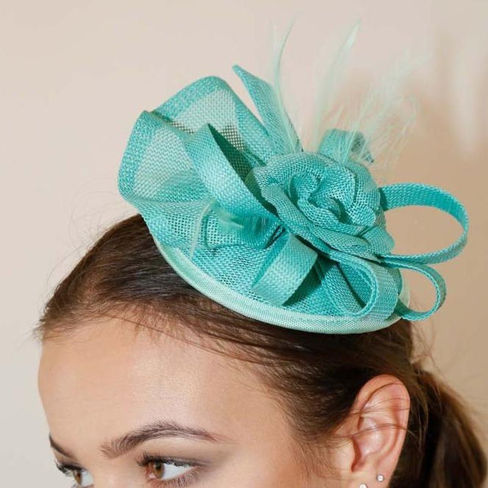 Ruby Rocks Judeen Fascinator - Mint - Fragrance London