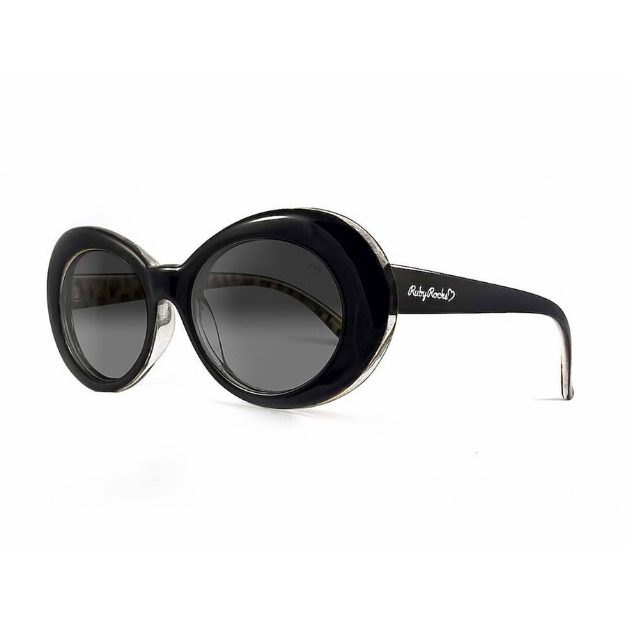 Ruby Rocks Ladies 'Antigua' Oval Sunglasses In Black - Fragrance London
