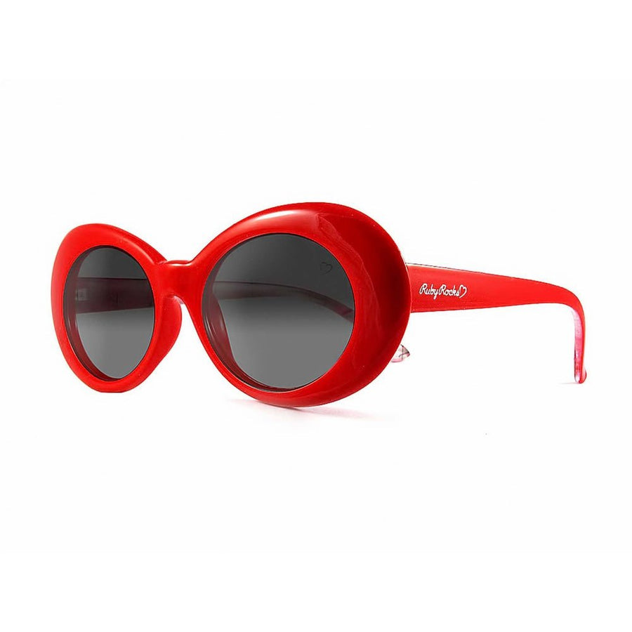 Ruby Rocks Ladies 'Antigua' Oval Sunglasses In Red - Fragrance London