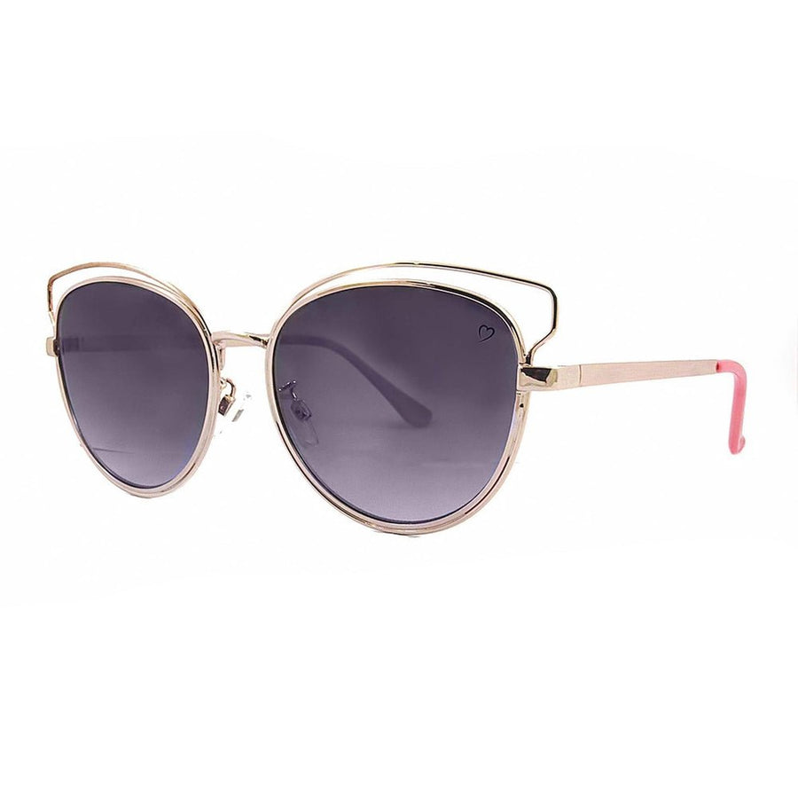 Ruby Rocks Metal 'Santorini' Skeleton Frame sunglasses in Gold - Fragrance London