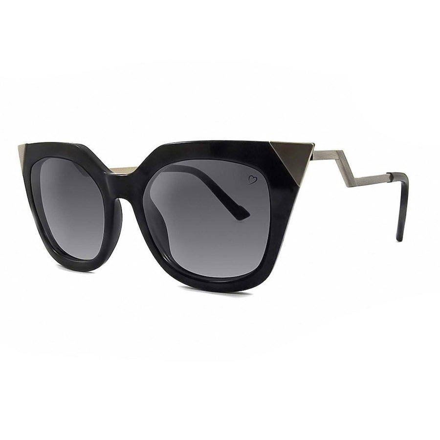 Ruby Rocks Metal Tip And Angled Temple 'Mykonos' Sunglasses In Black RR35 - 1 - Fragrance London