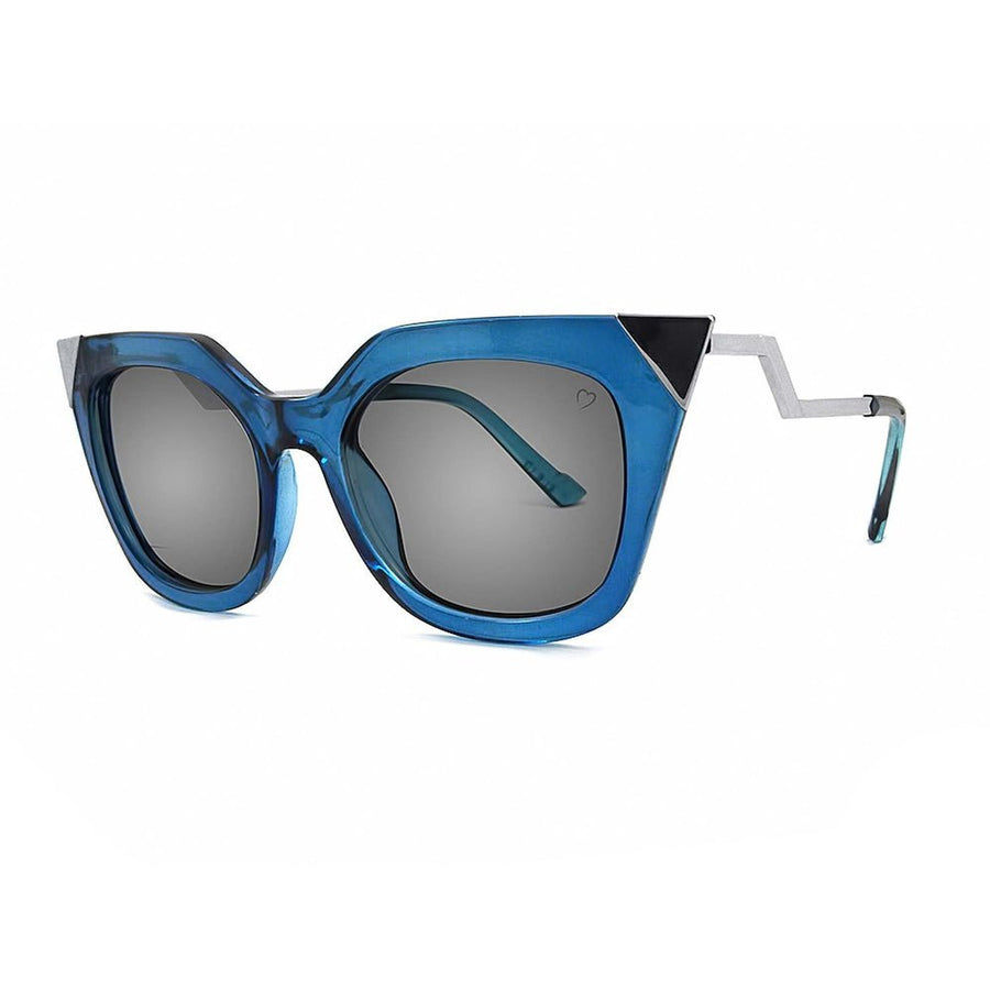 Ruby Rocks Metal Tip And Angled Temple 'Mykonos' Sunglasses In Blue RR35 - 2 - Fragrance London