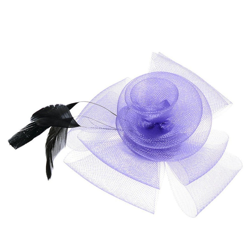 Ruby Rocks Patia Fascinator - Purple - Fragrance London