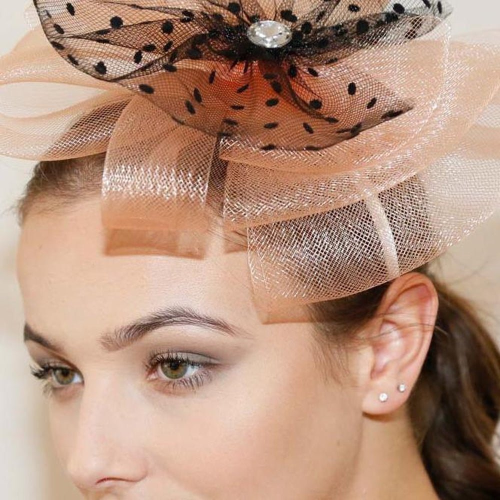 Ruby Rocks Pedra Fascinator - Peach - Fragrance London