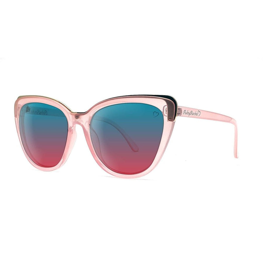 Ruby Rocks 'Roseanne' Cateye Sunglasses In Crystal Pink RR59 - 1 - Fragrance London