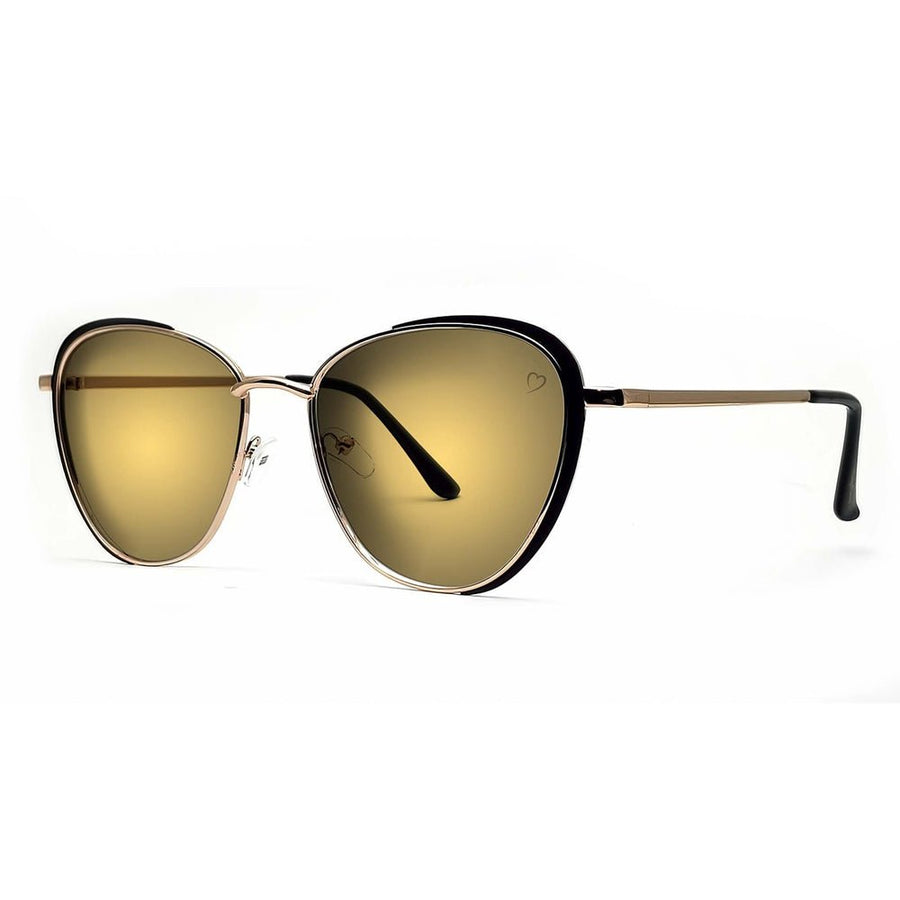 Ruby Rocks 'Sam Jo' Cateye Sunglasses In Gold - Fragrance London