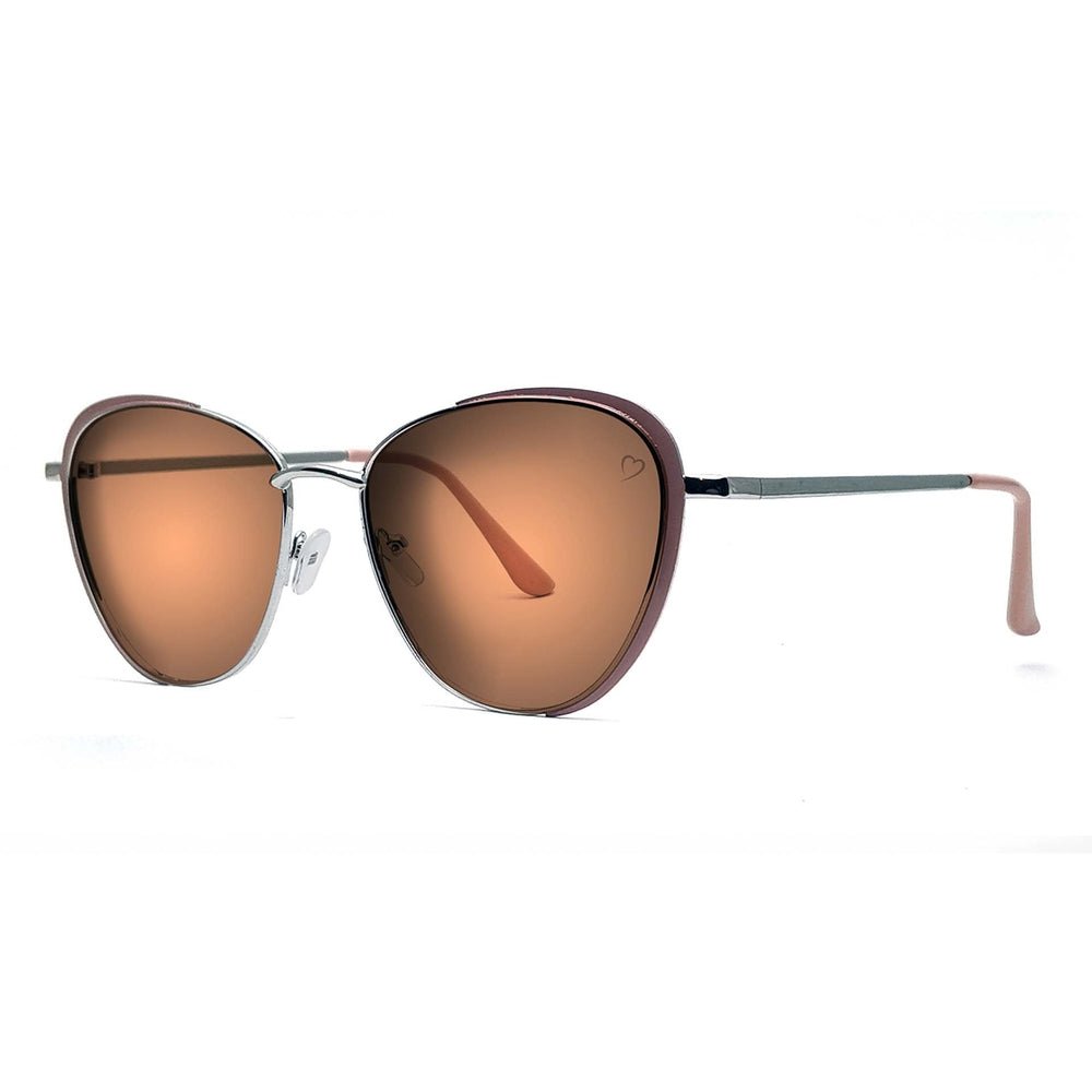 Ruby Rocks 'Sam Jo' Cateye Sunglasses In Silver - Fragrance London