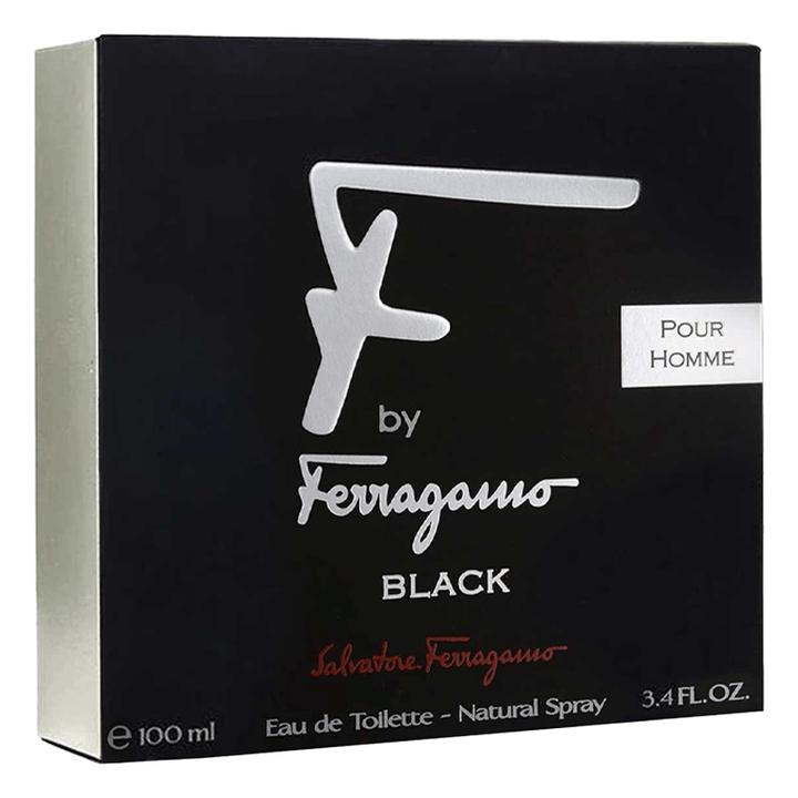 Salvatore Ferragamo F By Ferragamo Black Pour Homme Eau de Toilette Spray 100ml - Fragrance London