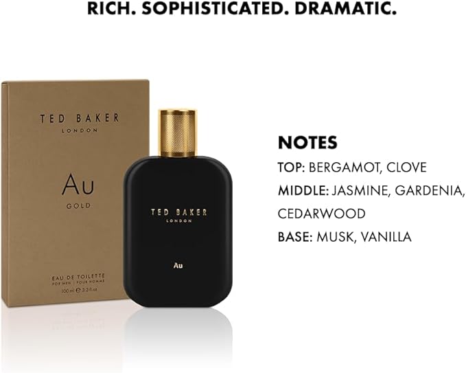 Ted Baker Tonics Au Gold Eau De Toilette Spray 100ml - Fragrance London