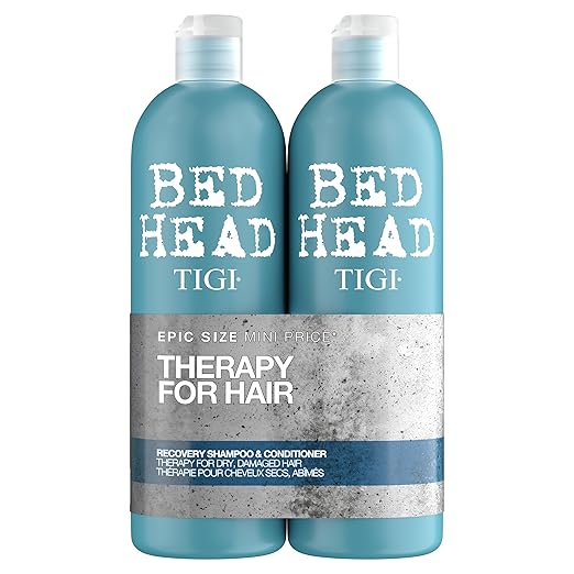 TIGI Bed Head Rehab for Hair Recovery Gift Set (Shampoo 750ml + Conditioner 750ml) - Fragrance London