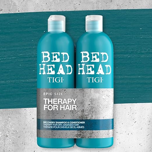 TIGI Bed Head Rehab for Hair Recovery Gift Set (Shampoo 750ml + Conditioner 750ml) - Fragrance London