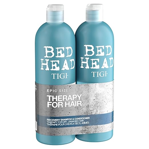 TIGI Bed Head Rehab for Hair Recovery Gift Set (Shampoo 750ml + Conditioner 750ml) - Fragrance London