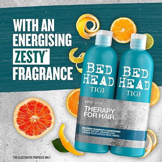 TIGI Bed Head Rehab for Hair Recovery Gift Set (Shampoo 750ml + Conditioner 750ml) - Fragrance London