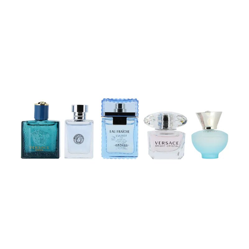Versace Miniatures Unisex Gift Set (5 x Eau De Toilette Spray 5ml) - Fragrance London