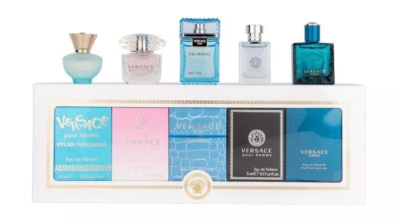 Versace Miniatures Unisex Gift Set (5 x Eau De Toilette Spray 5ml) - Fragrance London