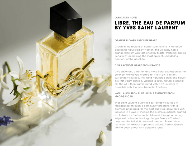 Yves Saint Laurent Libre Eau De Parfum Spray 50ml - Fragrance London