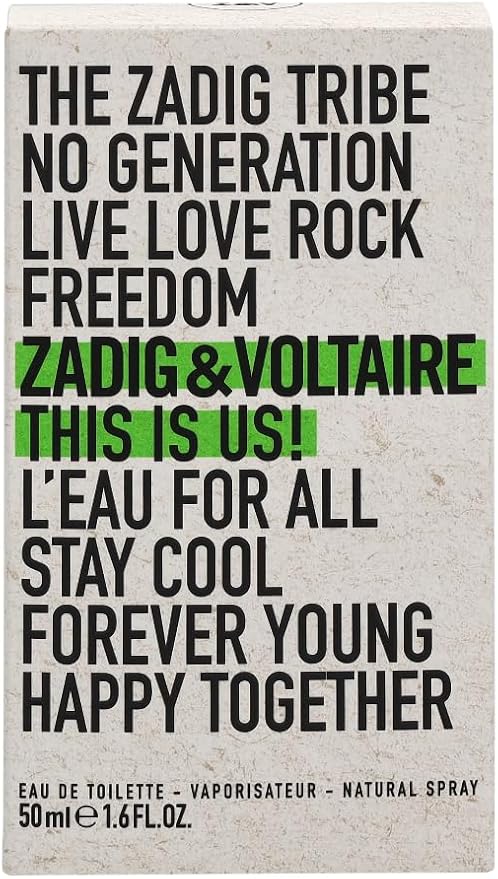 Zadig & Voltaire This is Us! L'eau For All  Eau De Toilette Spray 50ml