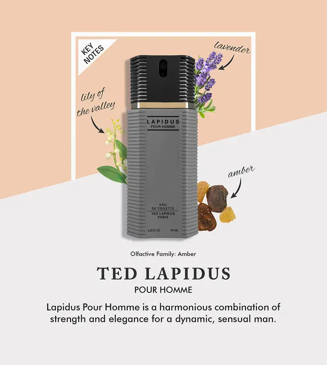 Ted Lapidus Pour Homme Eau de Toilette Spray 100ml