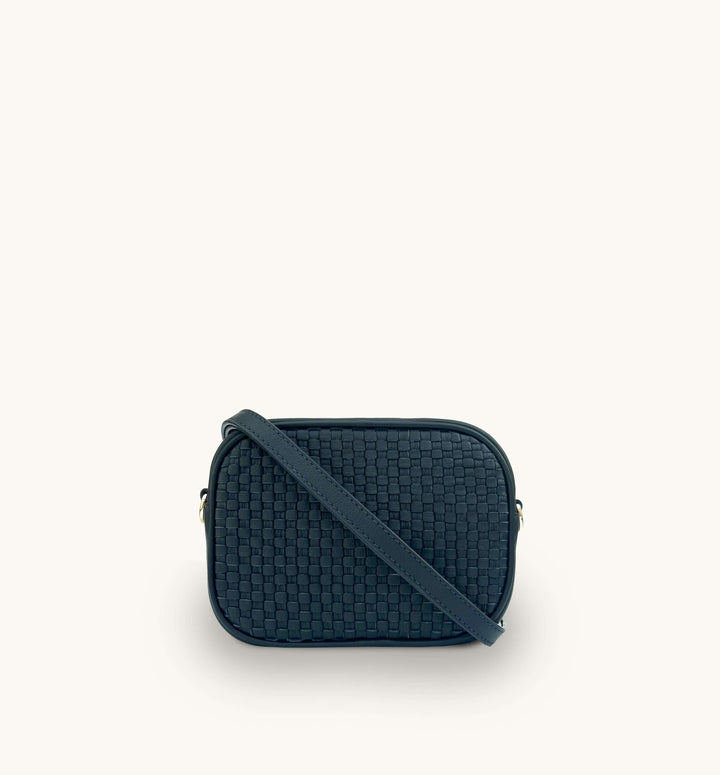 Apatchy London The Penelope Woven Leather Camera Bag