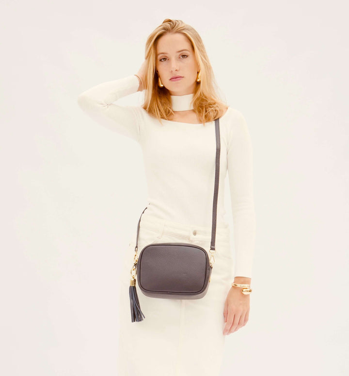 Apatchy London The Tassel Leather Crossbody Bag