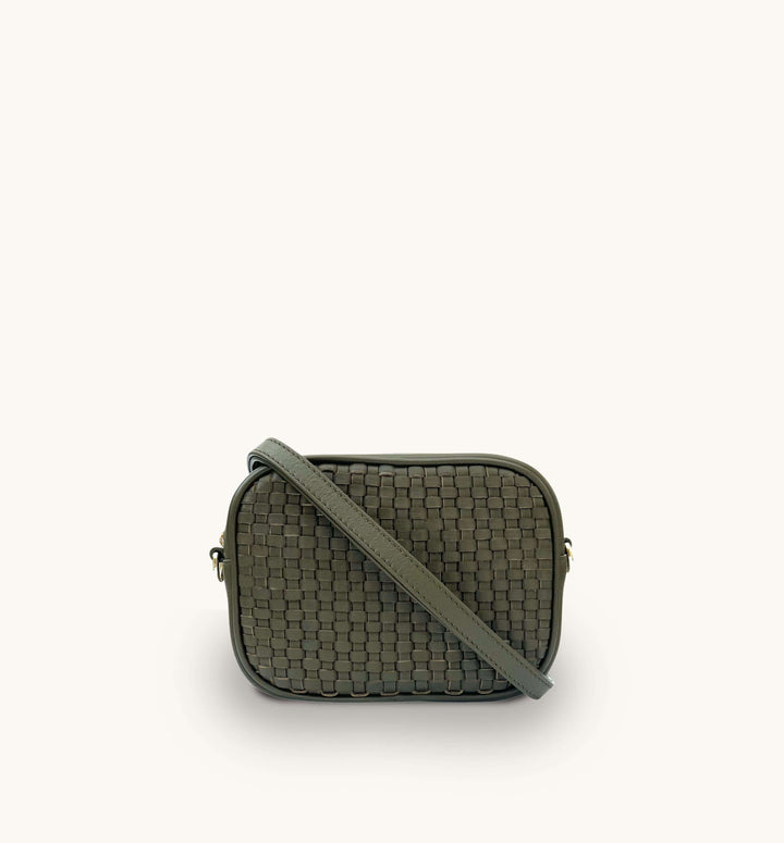 Apatchy London The Penelope Woven Leather Camera Bag