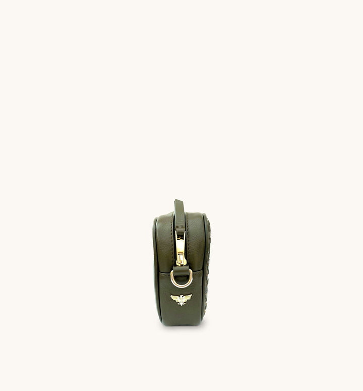 Apatchy London The Penelope Woven Leather Camera Bag